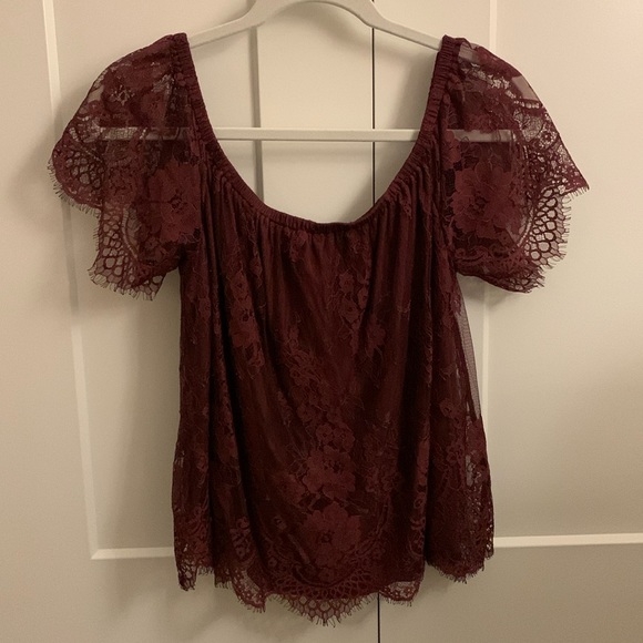 American eagle off-shoulder top size medium - Picture 2 of 8